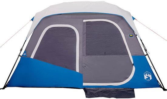 vidaXL - Tent - met - LED - 6-persoons - snelontgrendeling - lichtblauw van Vidaxl — afbeelding 4