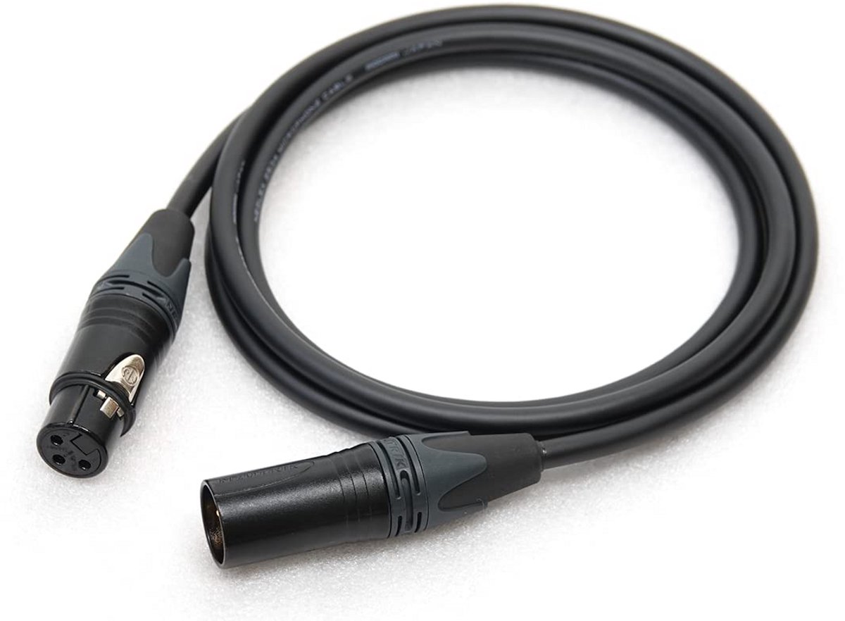 XLR Microfoonkabel Zwart voor Microfoons en Audio-apparatuur