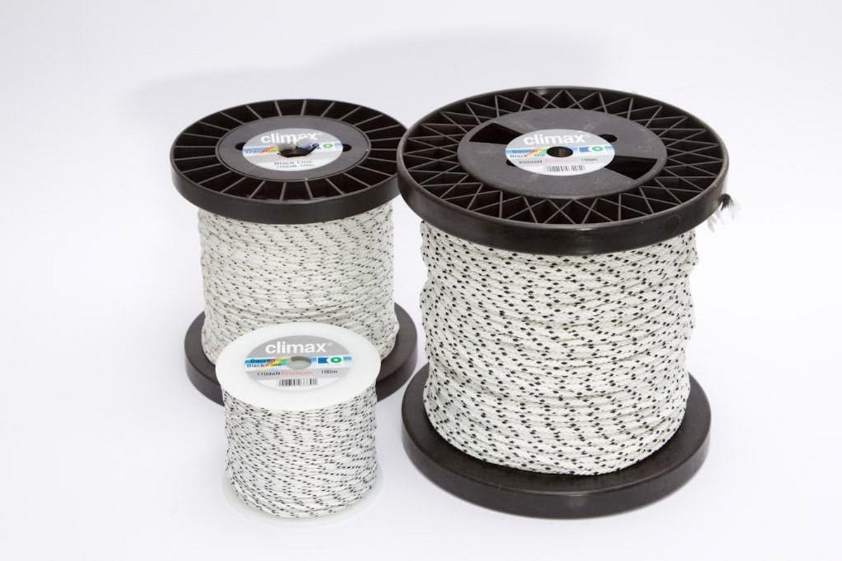 Sterk Polyester Trekkoord Zwart 110 daN 100 Meter