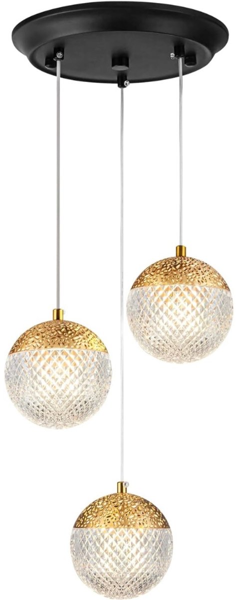 Modern Led hanglamp - 3 lichtpunten - in hoogte verstelbaar - eettafel - keuken - woonkamer - slaapkamer - hal