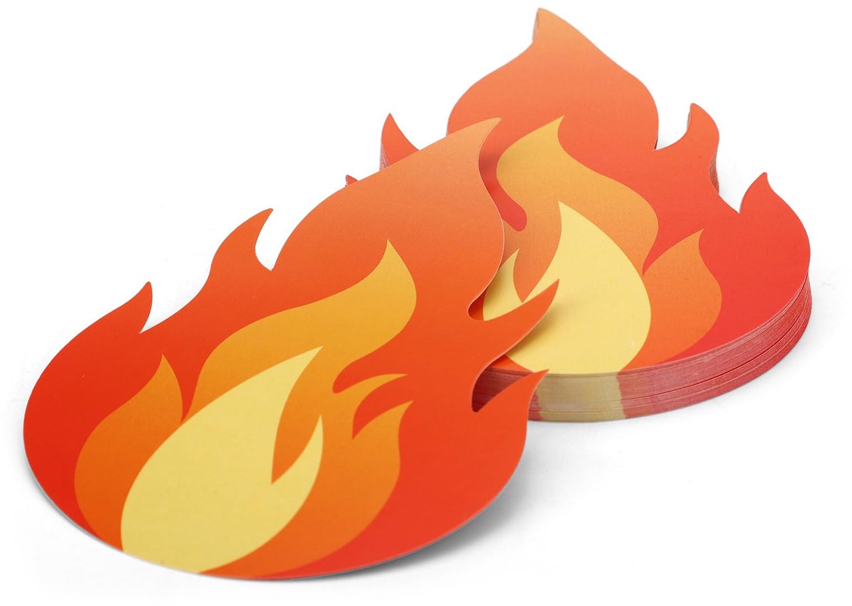 Brandweerfiguren - Dubbelzijdig Bedrukt - 12x8,5 cm