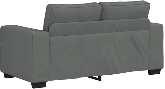 vidaXL - 2-zitsbank - 160x77x82 - cm - stof - donkergrijs