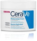 Witte pot CeraVe Moisturising Cream 340g, met blauw en wit label.