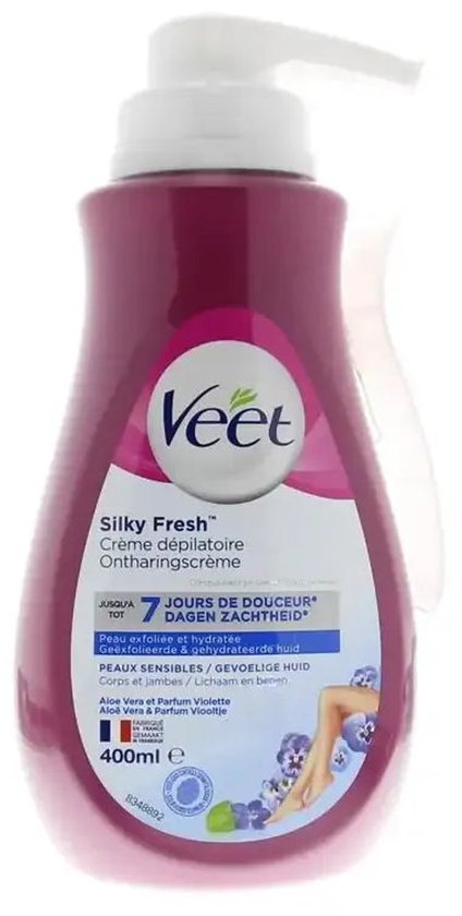 Veet - PURE - Ontharingscrème - Gevoelige Huid - Geen Geur van Ammoniak - 400 ml