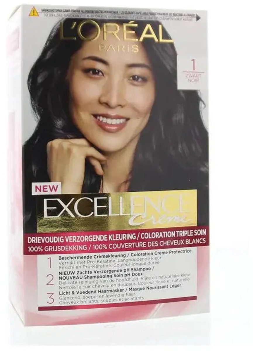 L’Oréal Paris Excellence Crème 1 - Intens Zwart - Haarverf