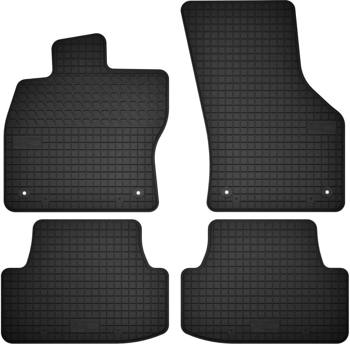 Wielganizator SolidTread Serie - Rubber Automatten - Seat Ibiza V - Hatchback - Zwart