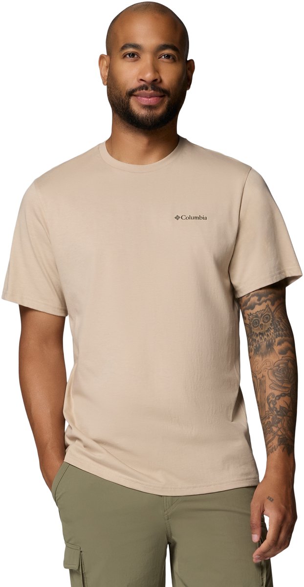 Columbia CSC™ Outdoor Back Graphic Tee Heren Outdoorshirt - Ancient Fossil, Shining Sandscape