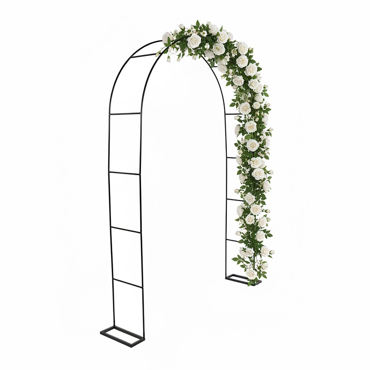 Rozenboog - zwart - 140x240x38 cm - voor klimplanten