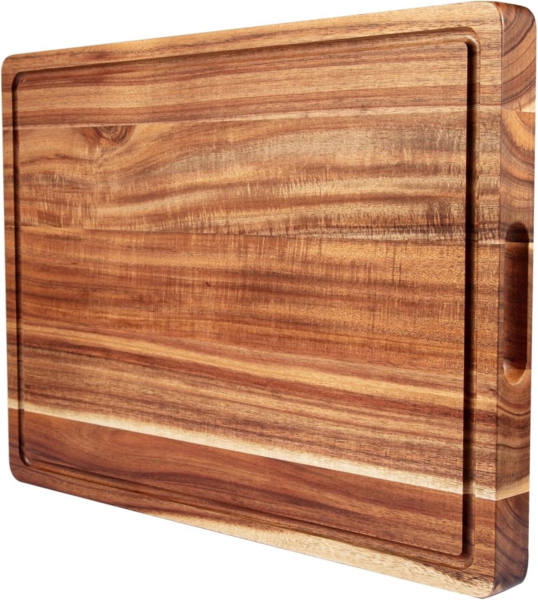 Groot Houten Hakblok 50 cm - Dik Acacia Hout Snijplank voor Vlees en Groenten