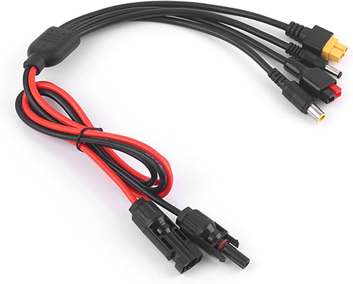 Verlengkabel Zonnepaneel met 4-in-1 DC Connector voor Meerdere Power Stations