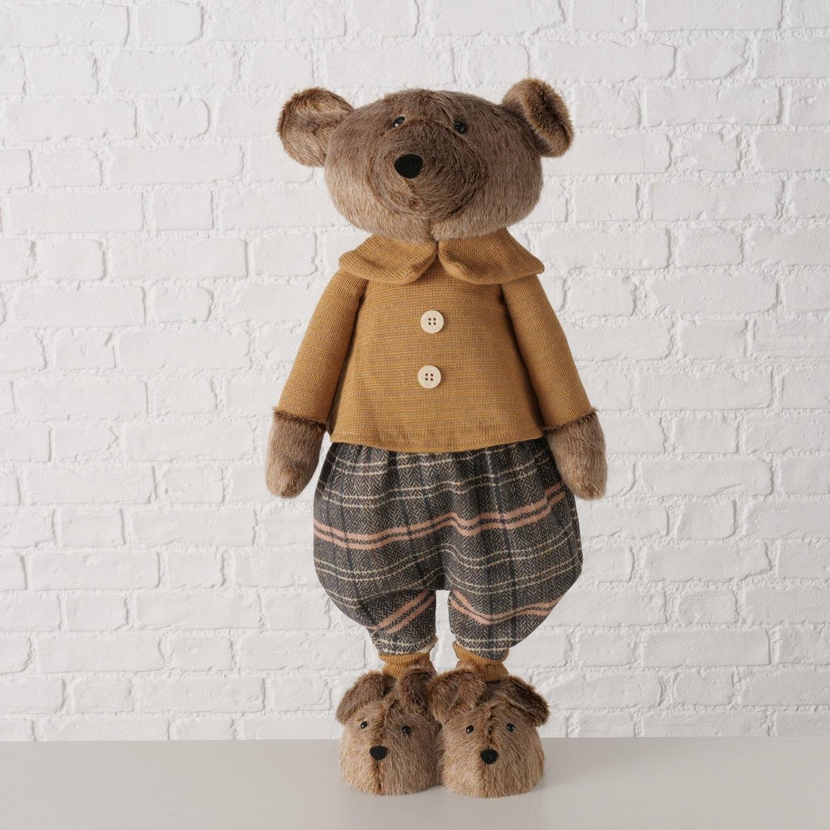 Boltze Home teddybeer decoratiefiguur bruin 119cm entree winkel.