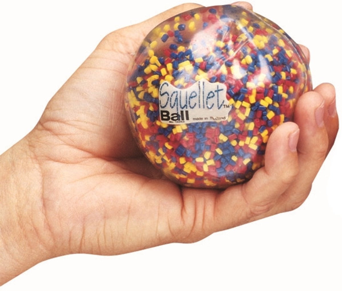 Spordas speelgoed bal Squelet Ball transparant kleurrijk speelgoed.
