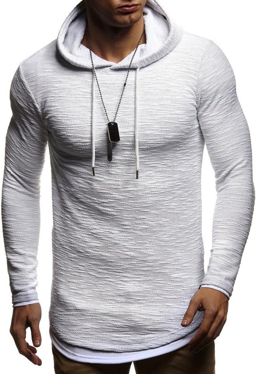 Heren Hoodie met Capuchon - Slim Fit Sweatshirt Trui met Katoen voor een Moderne Streetwear Look