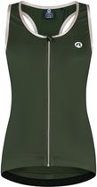 Rogelli Abbey Dames Fietstop - Mouwloos - Groen/Sand