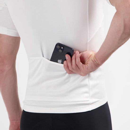 Rogelli Core Fietsshirt Heren - Korte Mouwen - Wielrenshirt - Wit - Maat 7XL van Merkloos — afbeelding 4