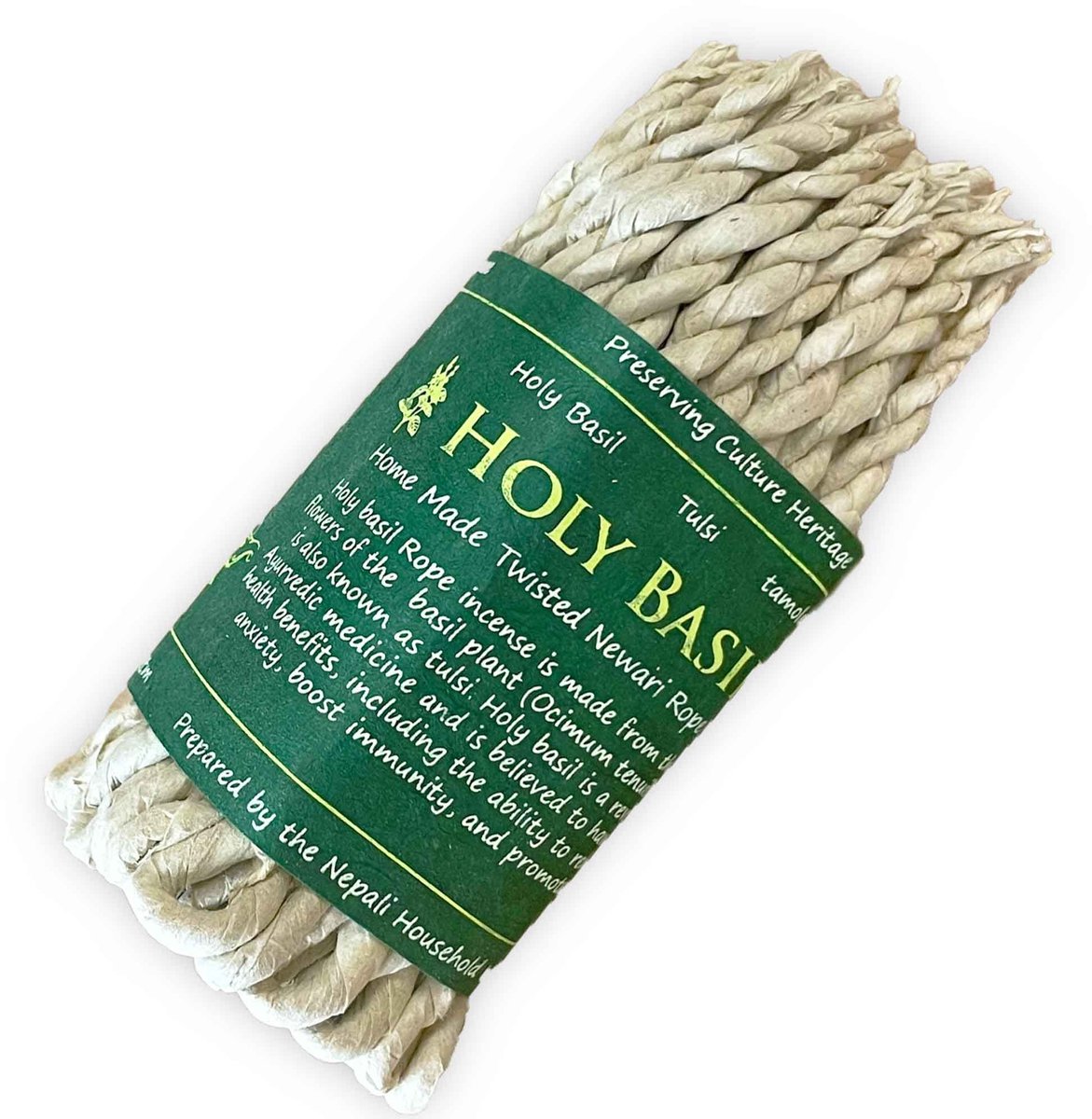 Pure Herbs Rope Incense - Holi Basil