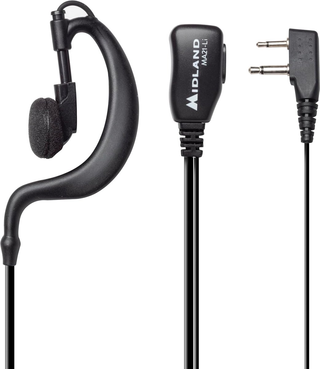 Headset Microfoon voor Tweeweg Radio Communicatie Zwart