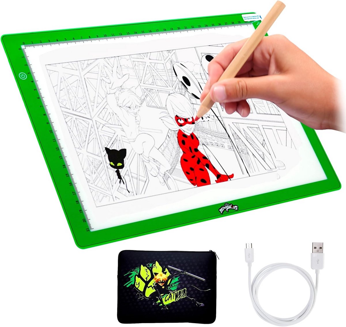 A4 LED Tekenlichtpad Set voor Kinderen en Volwassenen met Accessoires