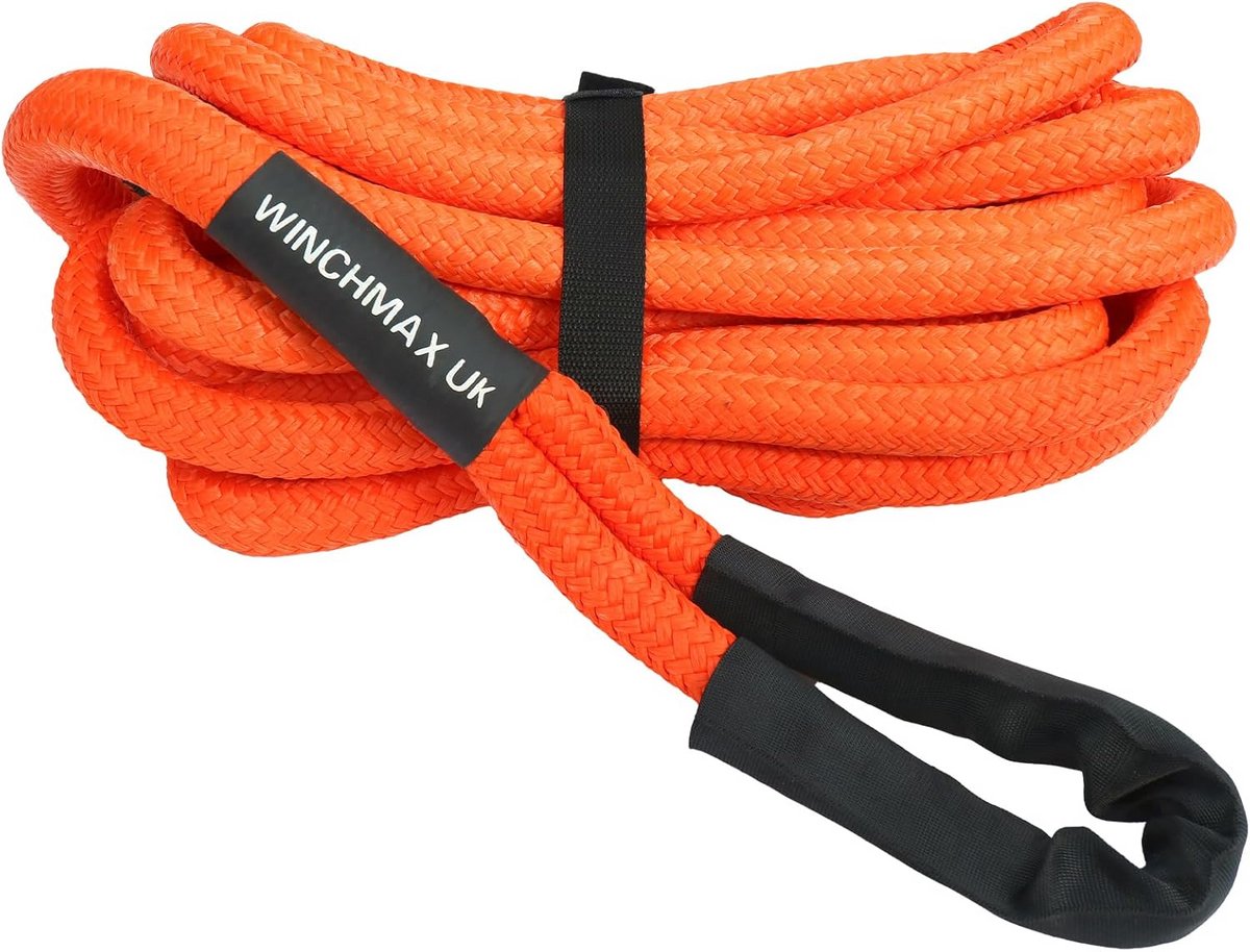 9m x 25mm Kinetisch Hersteltouw voor Off-road Voertuigen - Trekband met Hoge Sterkte