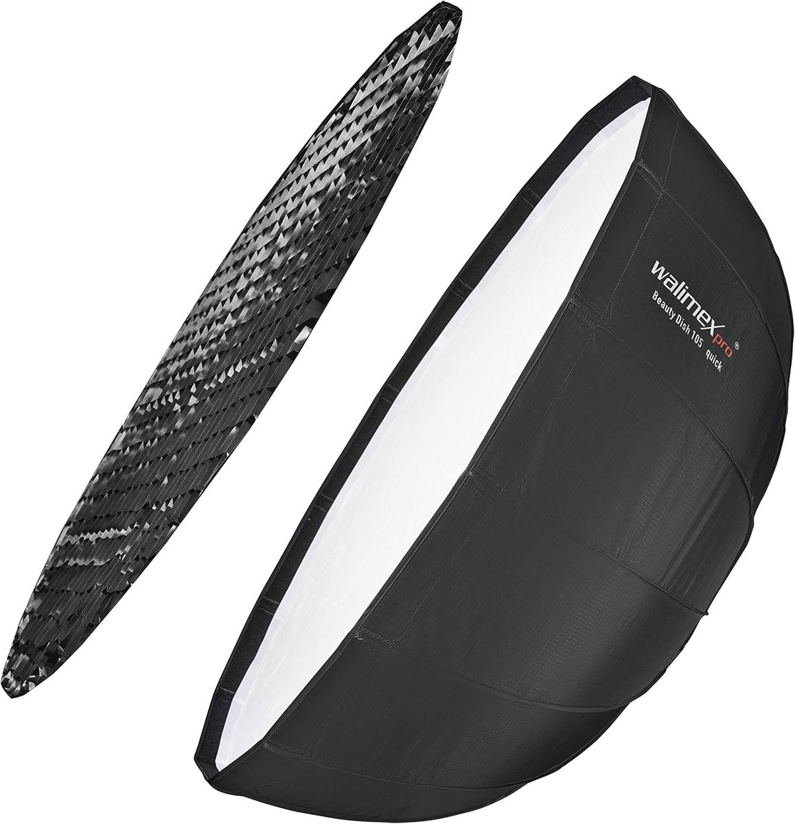 Professionele Beauty Dish Softbox 105cm Opvouwbaar met Grid en Diffusers