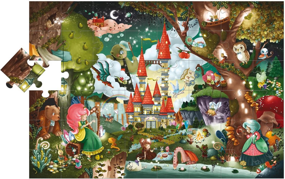 Extra Groot Puzzel Magisch Kasteel 48 Stukken