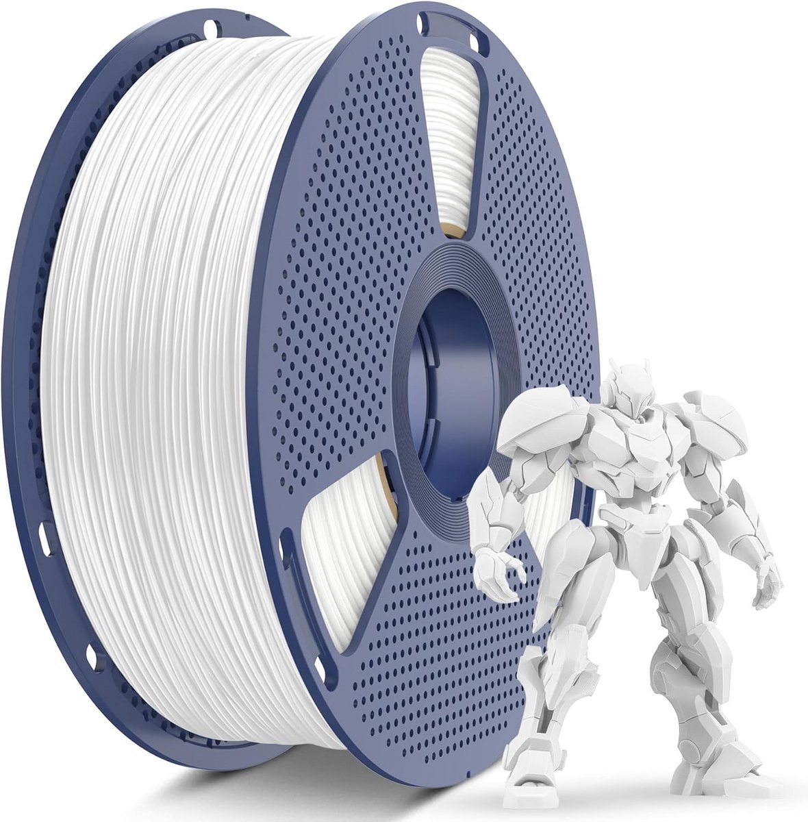 ABS Filament 1.75mm Wit - 1kg Spoel - Hoge Temperatuurbestendigheid 3D Printer Materiaal