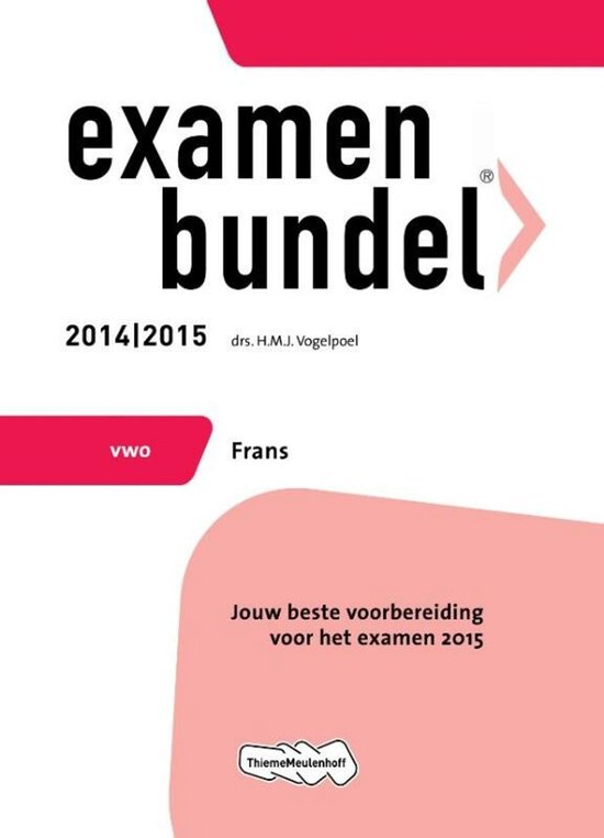 Examenbundel Vwo Frans 2014/2015 - cover