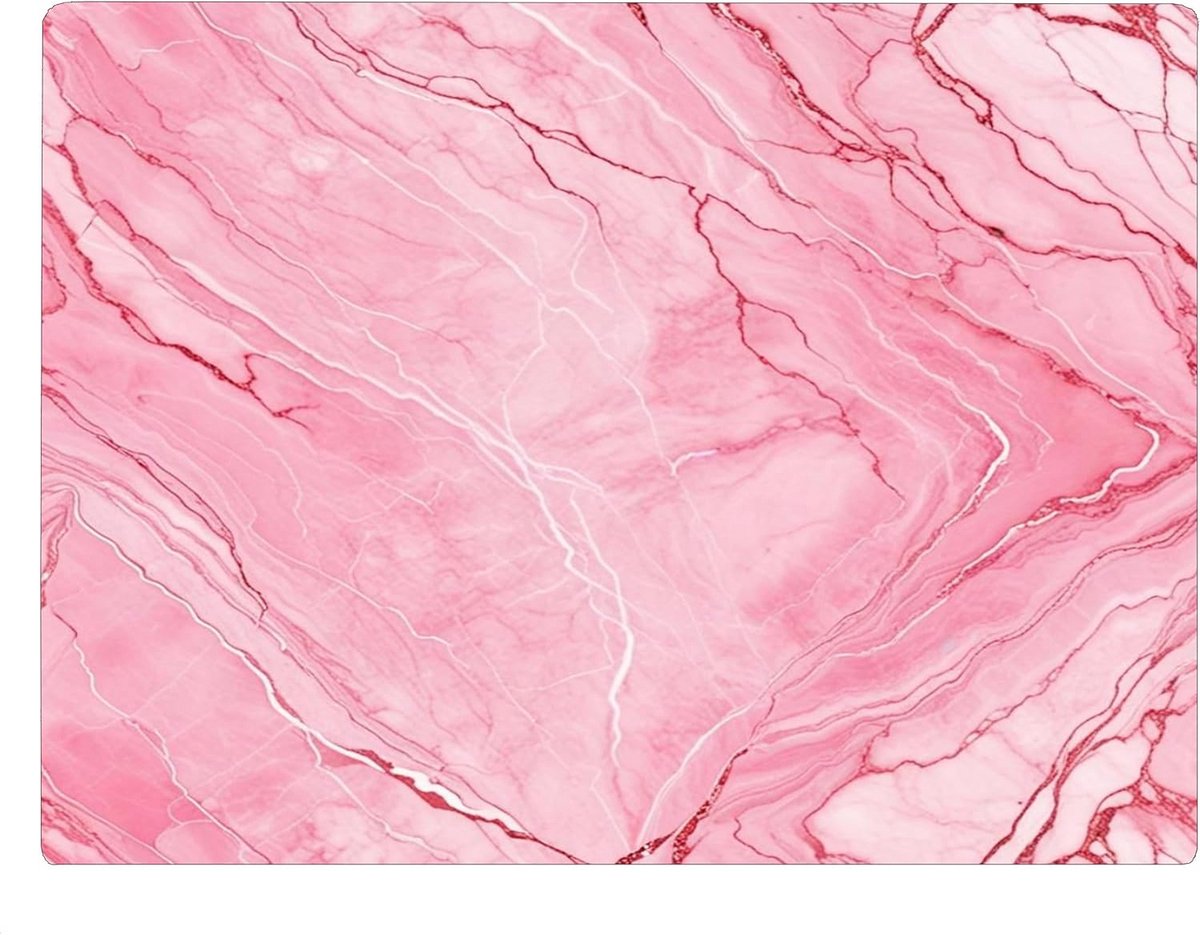 Decoratieve Hittebestendige Glazen Snijplank Marmer Look Roze Wit Keuken Accessoire