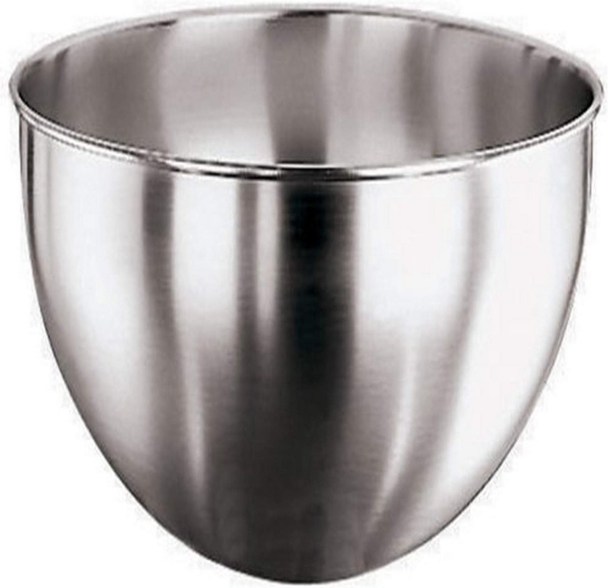 RVS Mengkom 22 cm met Afgeronde Bodem voor Mixen en Kloppen
