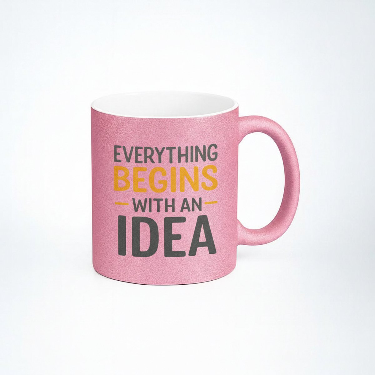 Alles Begint Met Een Idee Mok - Inspirerende Koffiemok 330ml