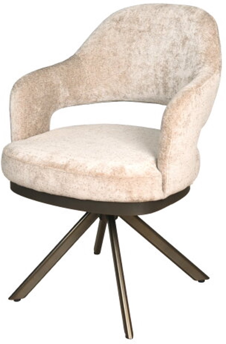 Moods Collection Eetkamerstoel Firenze poot Venus 360 anodic brown - be glory light brown 15 Lichtbruin