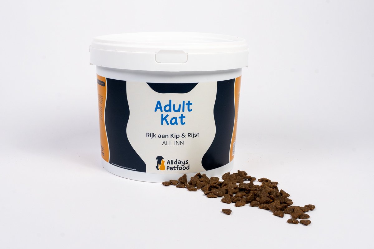 Alldayspetfood Adult kattenbrokken met kip & rijst | 3 Kg | All Inn
