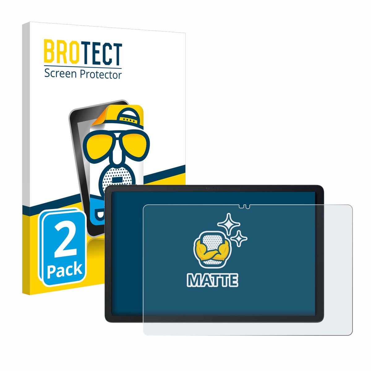 BROTECT - Screenprotector voor Blackview MEGA 1 - Folie Beschermfolie matte 2 Stuks