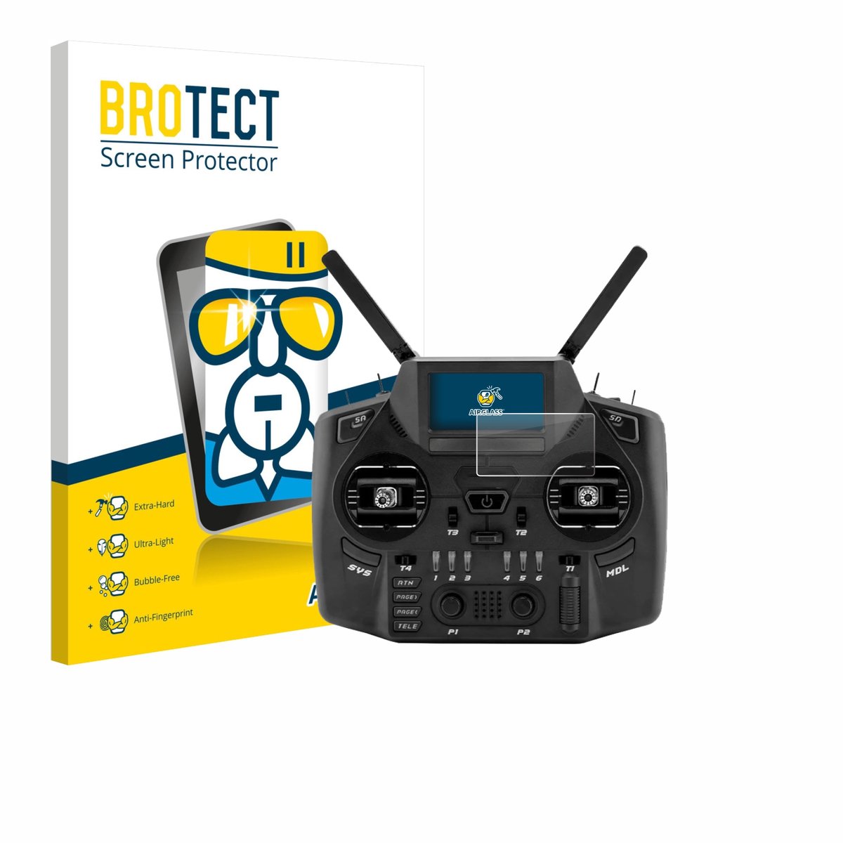 Screenprotector voor Radiomaster GX12 Beschermglas transparant