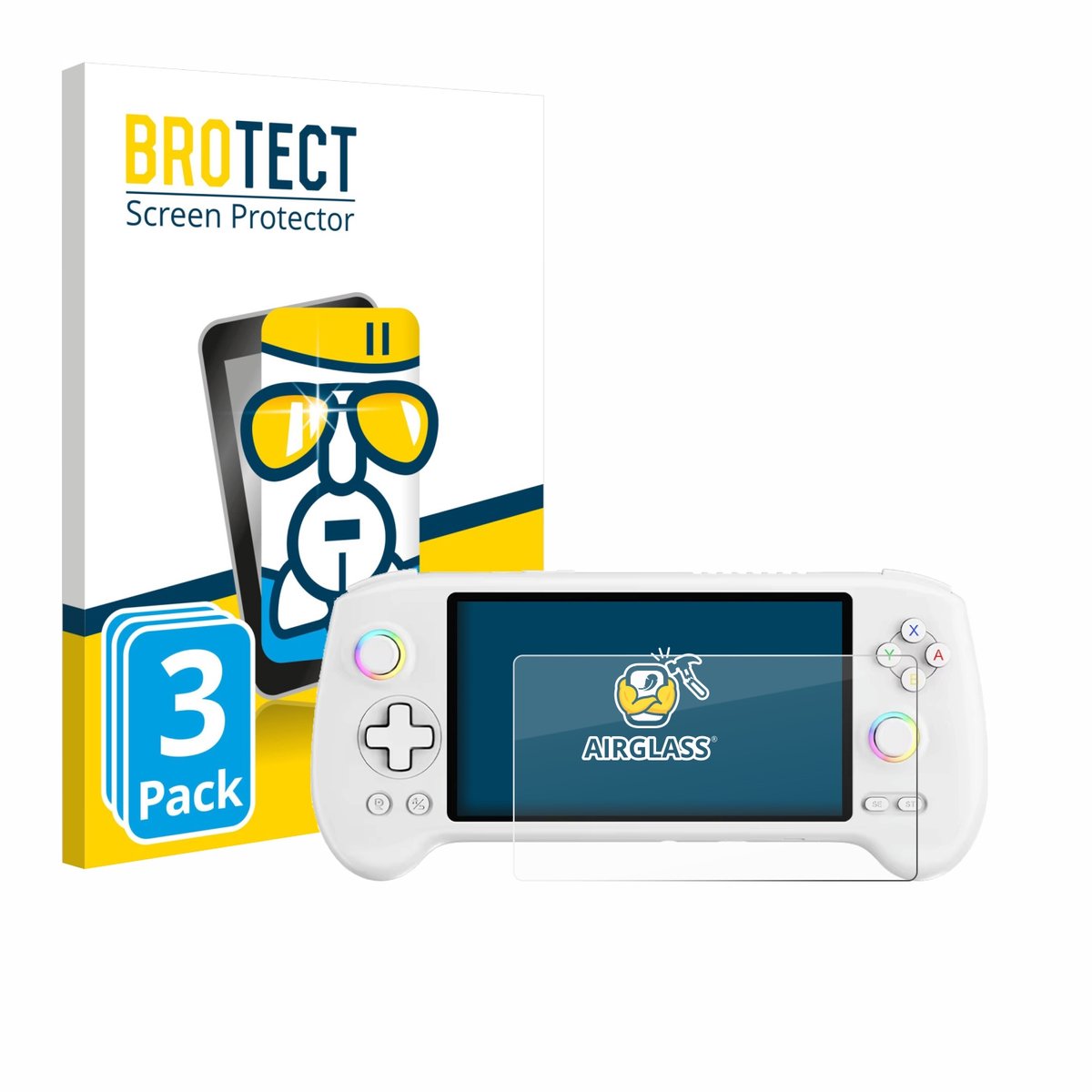 Screenprotector 3 Stuks voor Anbernic RG557 Beschermglas transparant