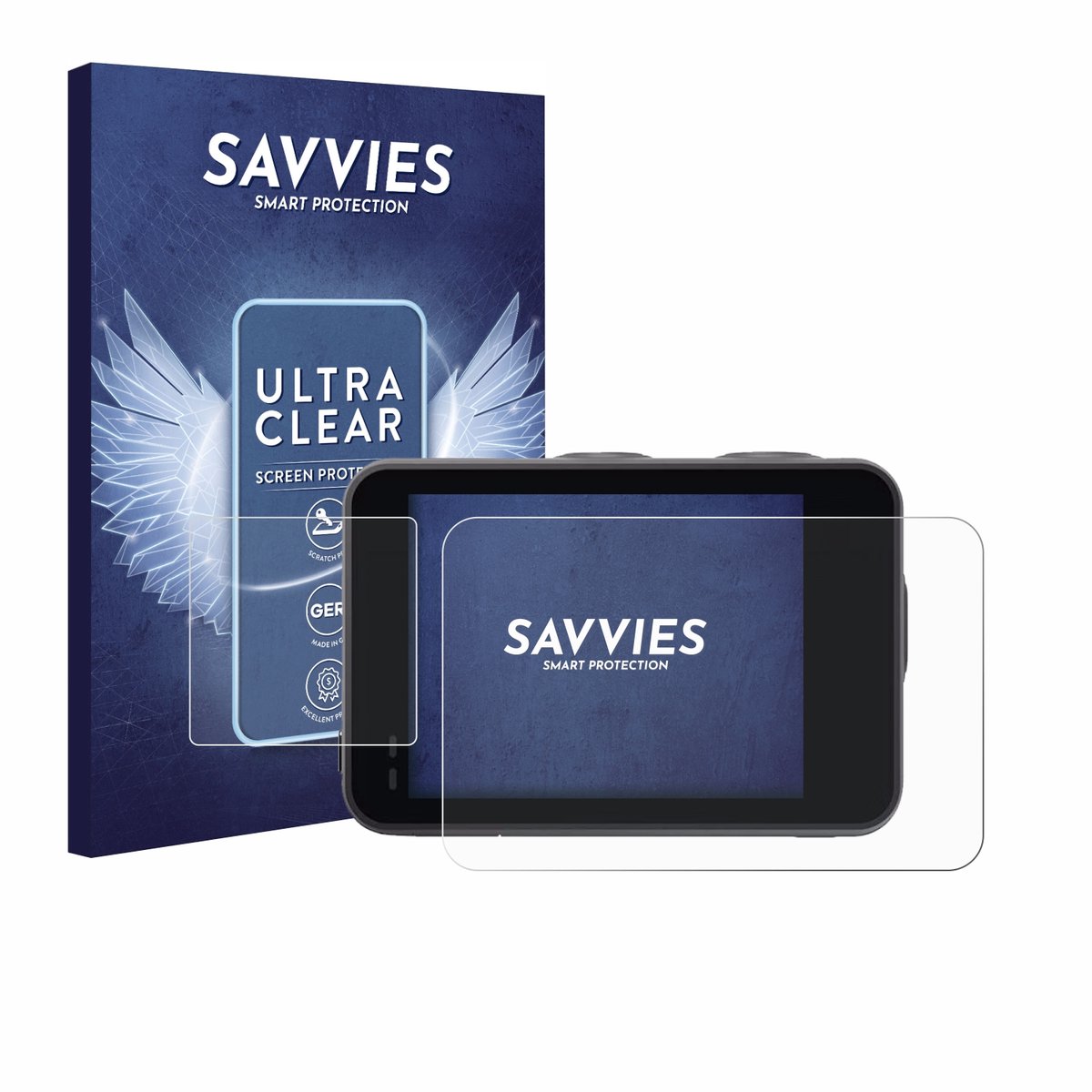 Savvies - Screenprotector voor Akaso Brave 7 - Folie Beschermfolie transparant 18 Stuks