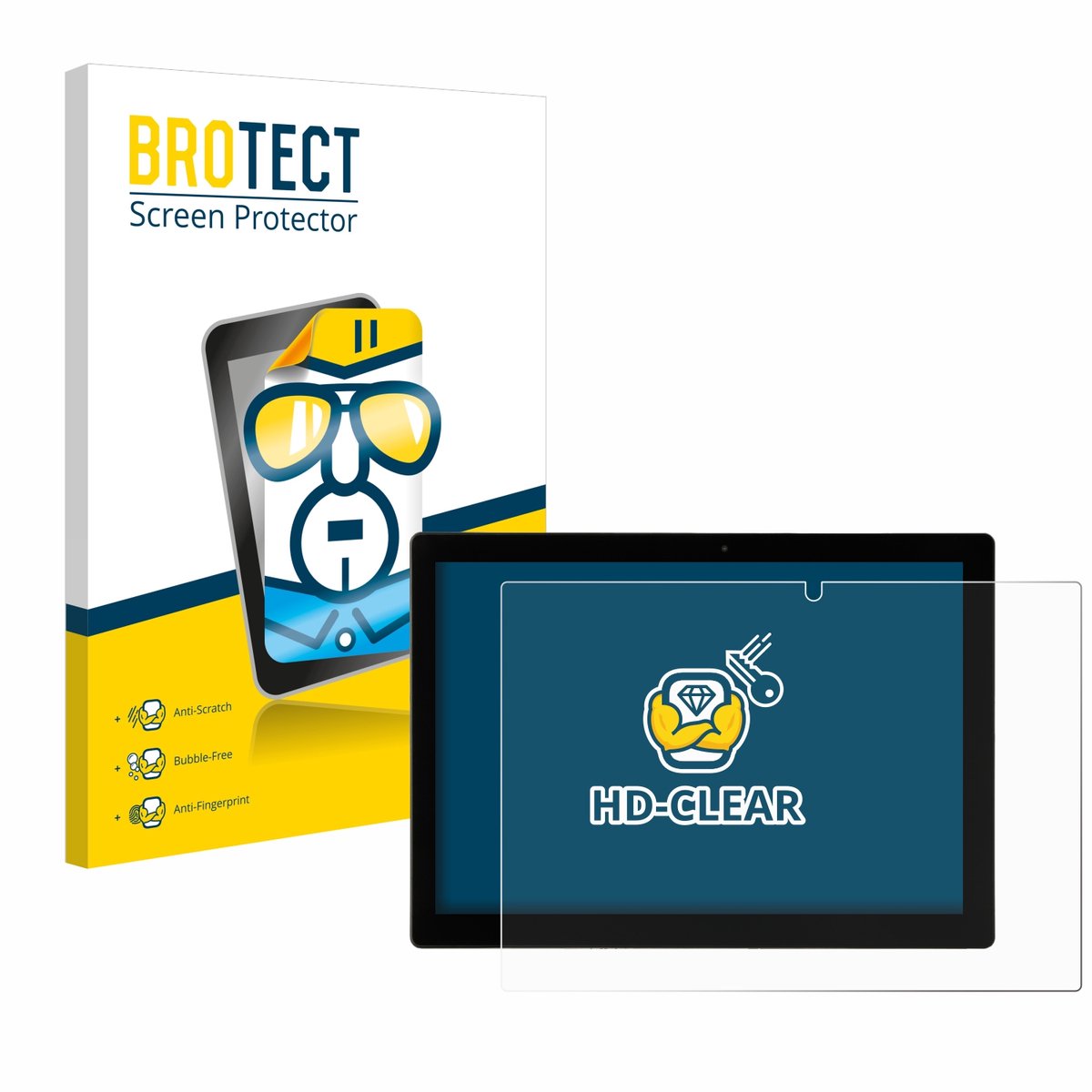 BROTECT - Screenprotector voor Hyrican Enwo Pad - Folie Beschermfolie transparant