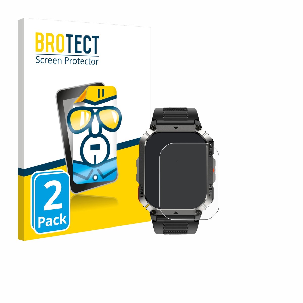 BROTECT - Screenprotector voor Blackview W70 Pro - Folie Beschermfolie transparant 2 Stuks