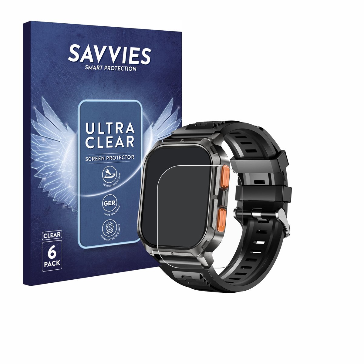 Savvies - Screenprotector voor RAYOFI D28 2.01" - Folie Beschermfolie transparant 6 Stuks