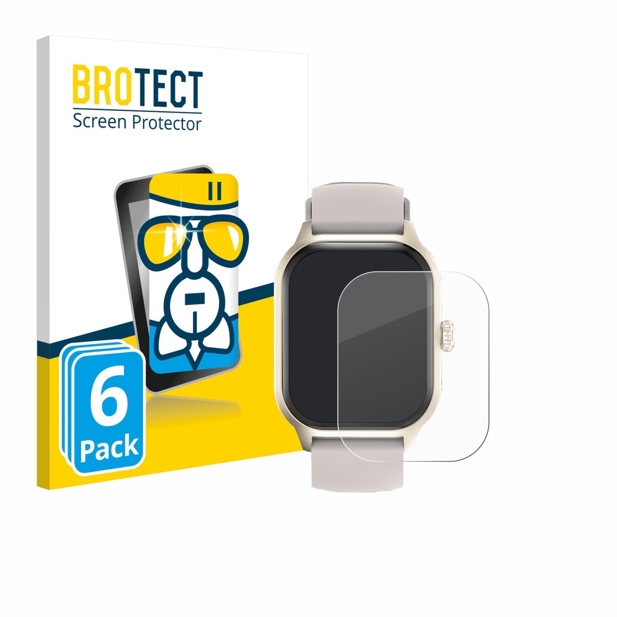 Screenprotector 6 Stuks voor LAOYABB QS07 2.01" Beschermglas transparant