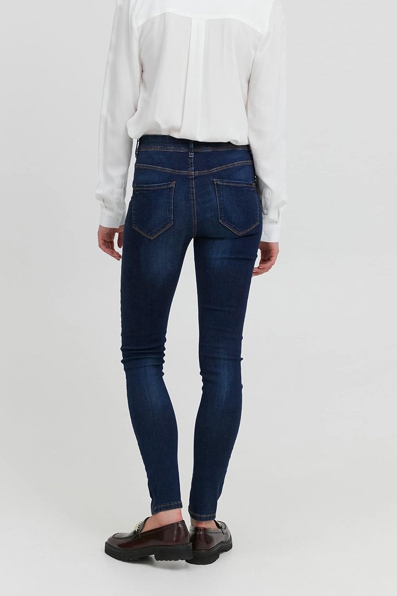 Dames Jeans Skinny Fit met Stretch - Nauwsluitende Denim Broek