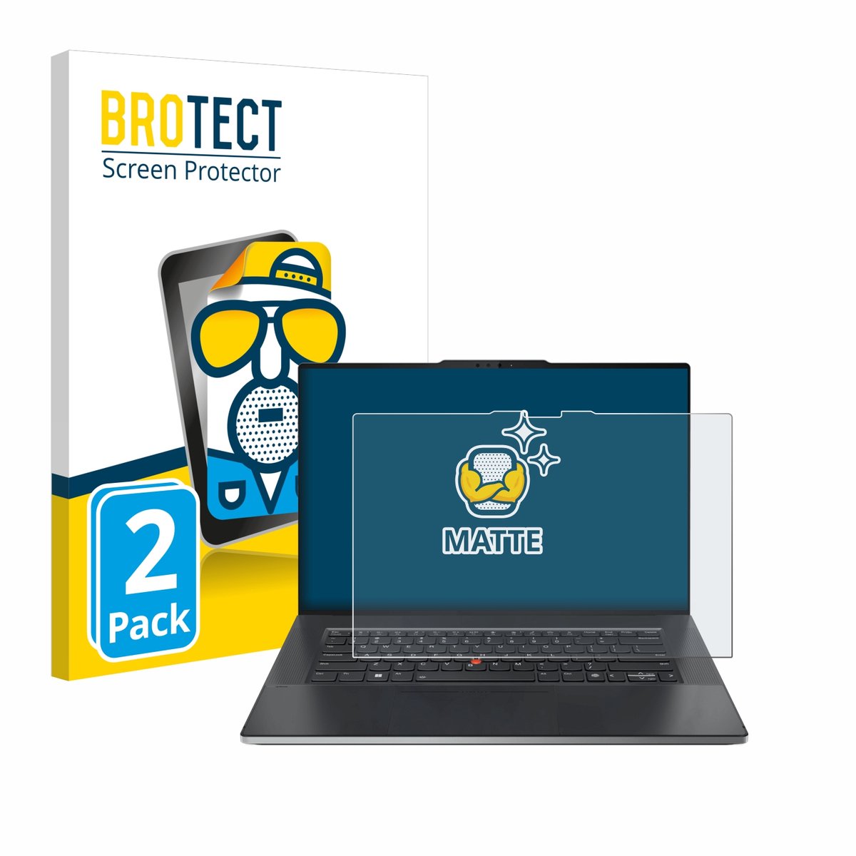 BROTECT - Screenprotector voor Lenovo ThinkPad Z13 Gen 2 - Folie Beschermfolie matte 2 Stuks