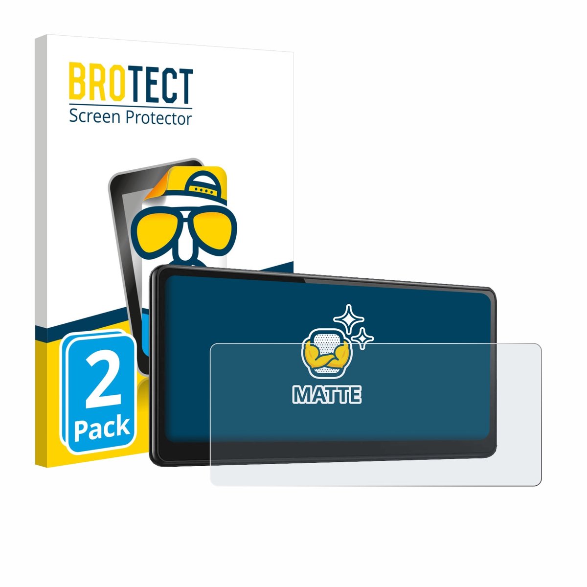 BROTECT - Screenprotector voor CarpodGo T3 Pro 8.9" - Folie Beschermfolie matte 2 Stuks