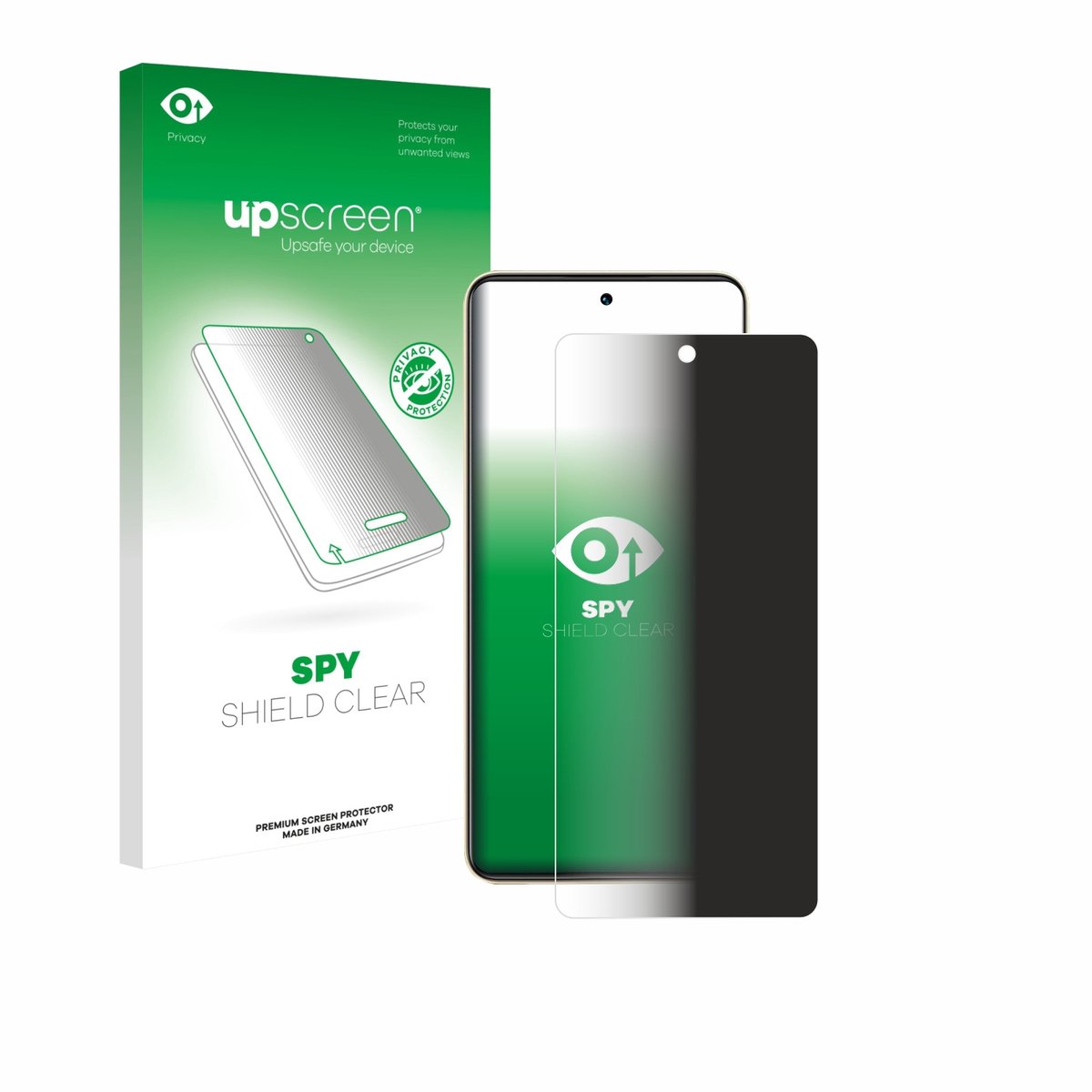 upscreen - privacy screenprotector voor Vivo Y36 - Folie Beschermfolie Blauwlichtfilter