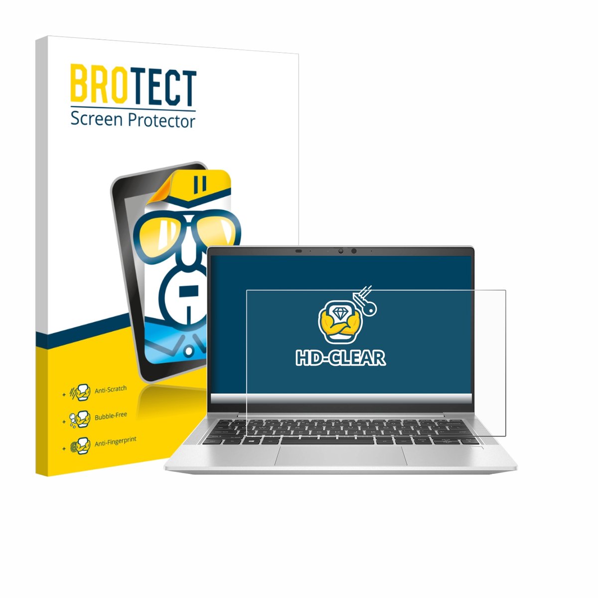 BROTECT - Screenprotector voor HP ProBook 635 Aero G8 - Folie Beschermfolie transparant