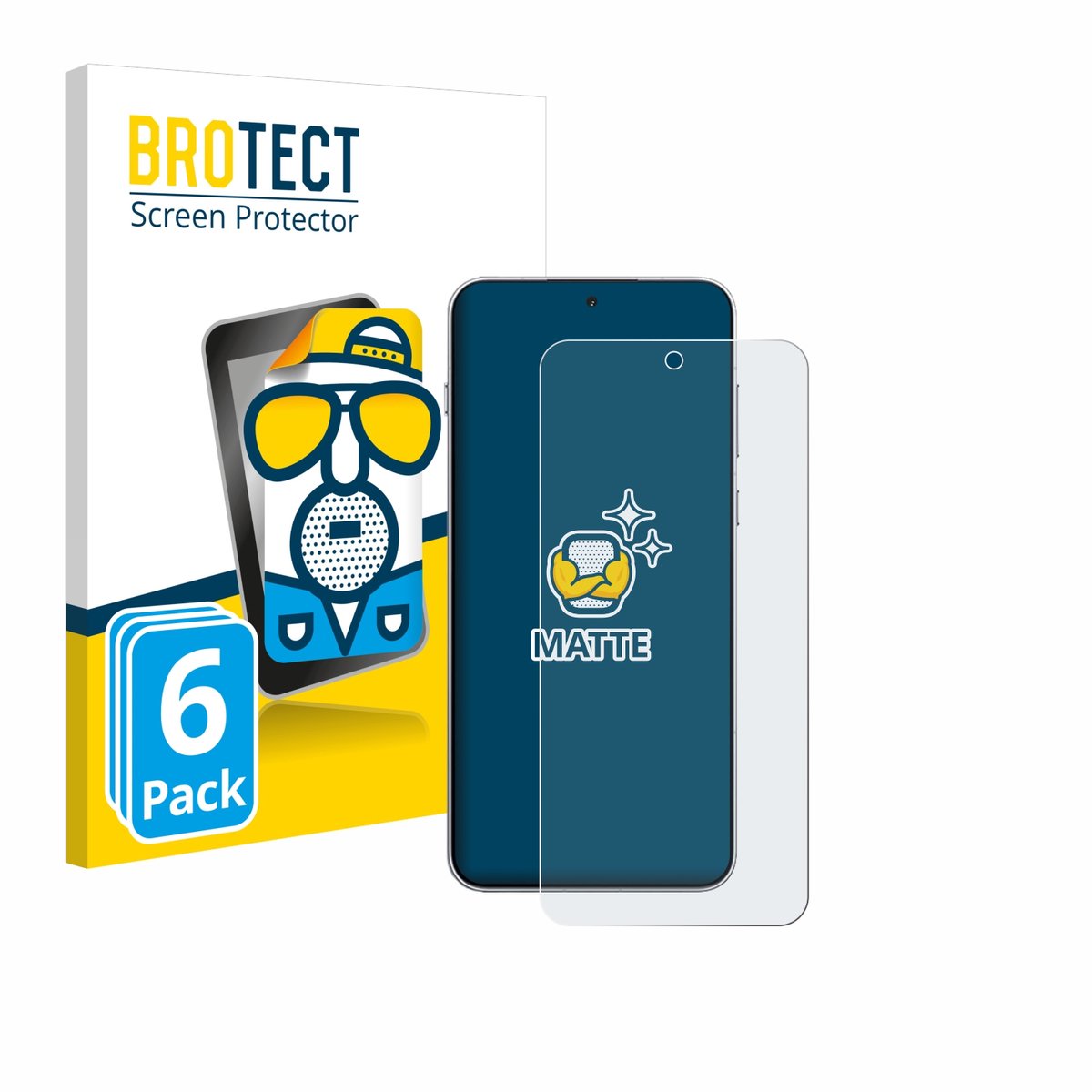 BROTECT - Screenprotector voor OnePlus Ace 6 - Folie Beschermfolie matte 6 Stuks