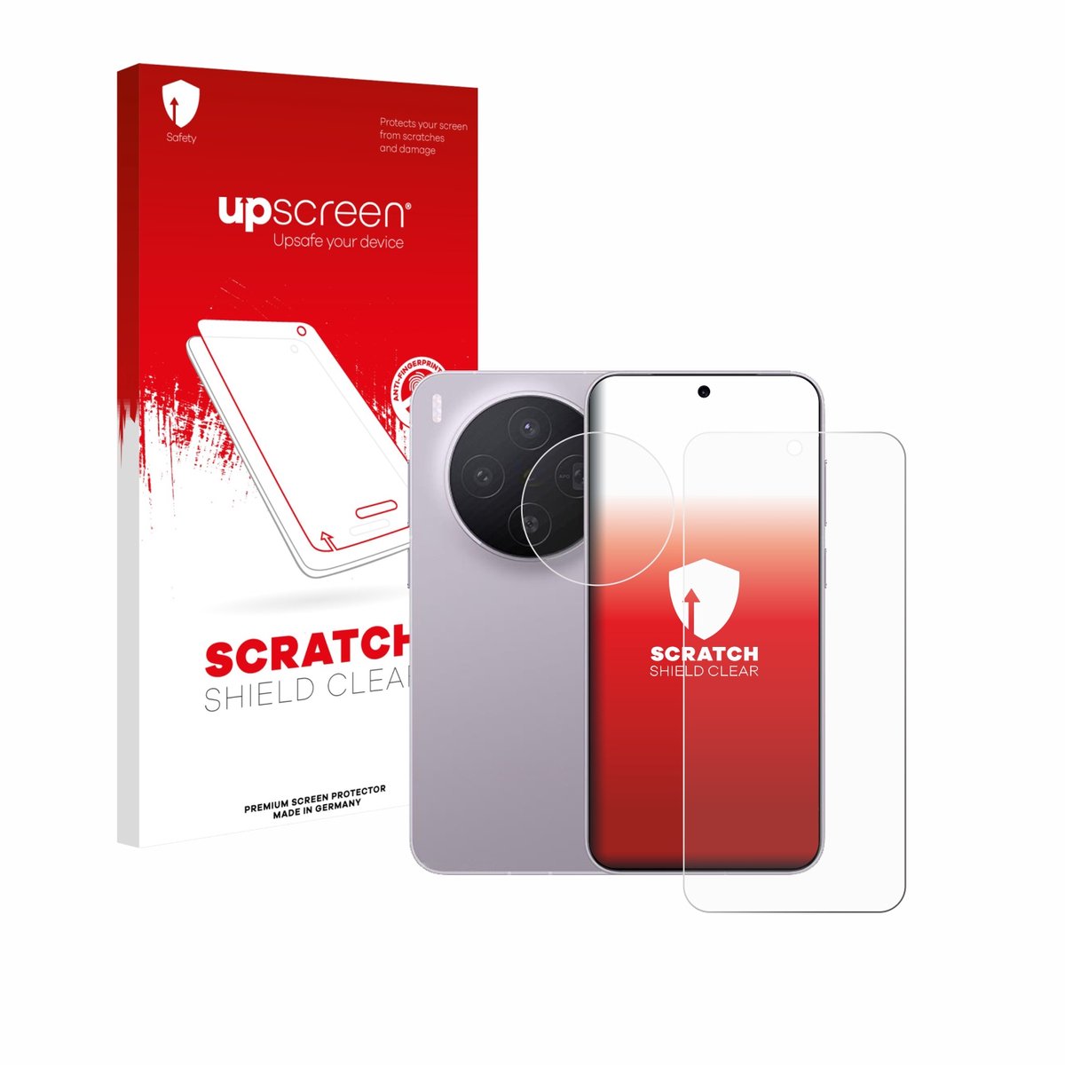 upscreen - Screenprotector voor Vivo X300 (Voor+Camera) - Folie Beschermfolie transparant