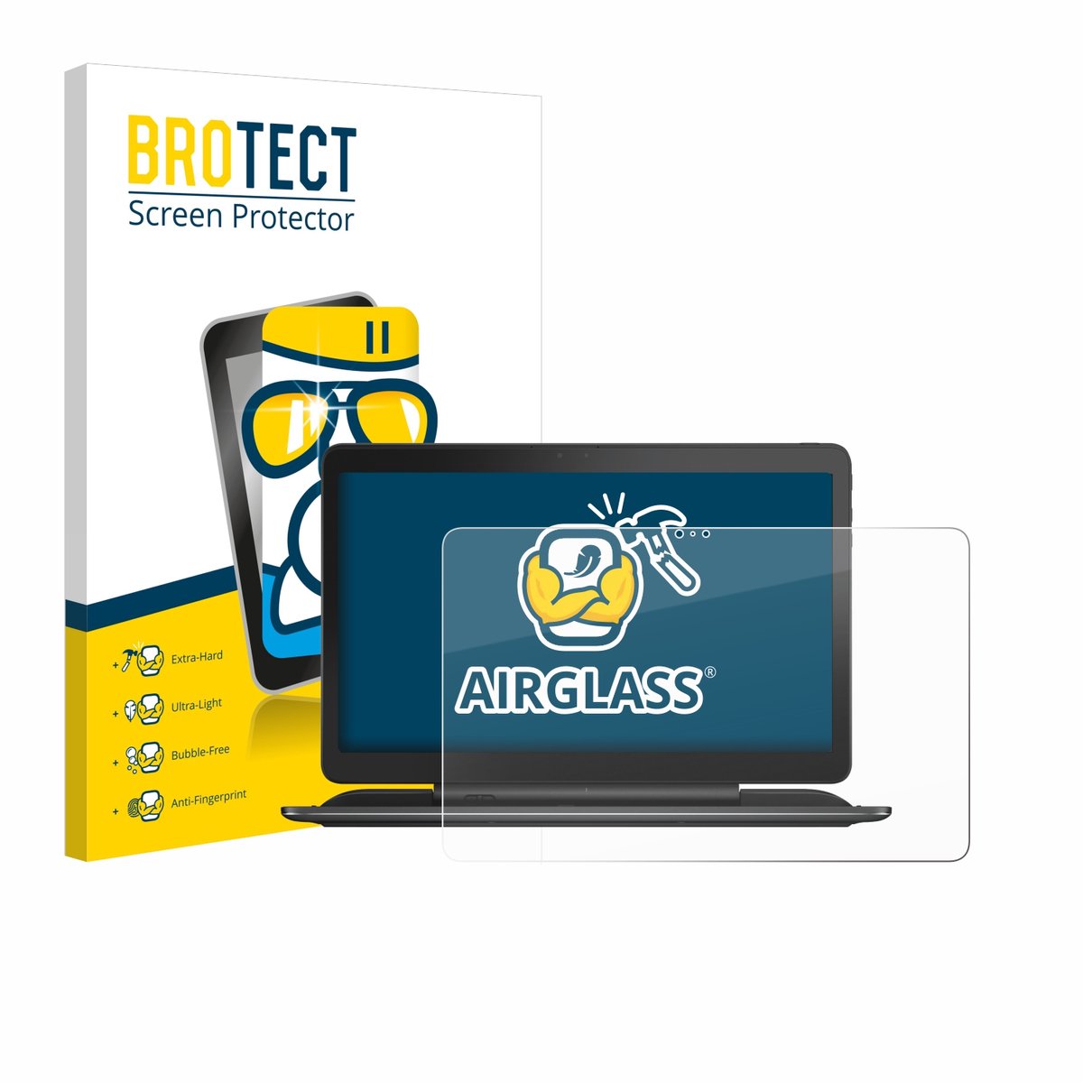 Screenprotector voor Dell Latitude 13 7350 Beschermglas transparant