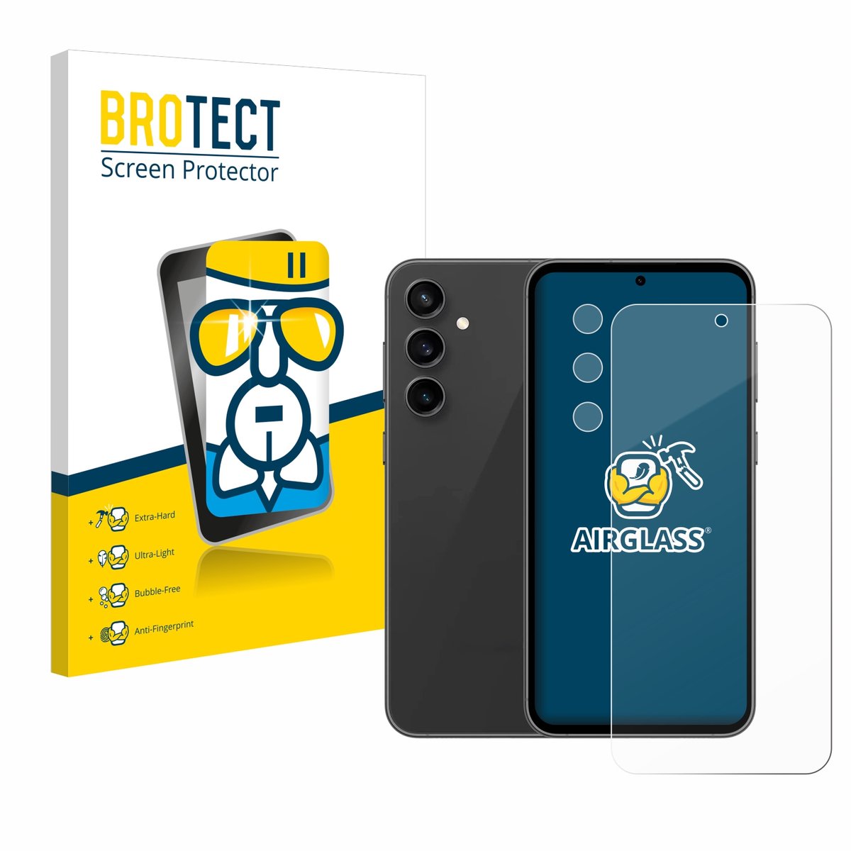 Screenprotector voor Samsung Galaxy S23 FE (Voor+Camera) Beschermglas transparant