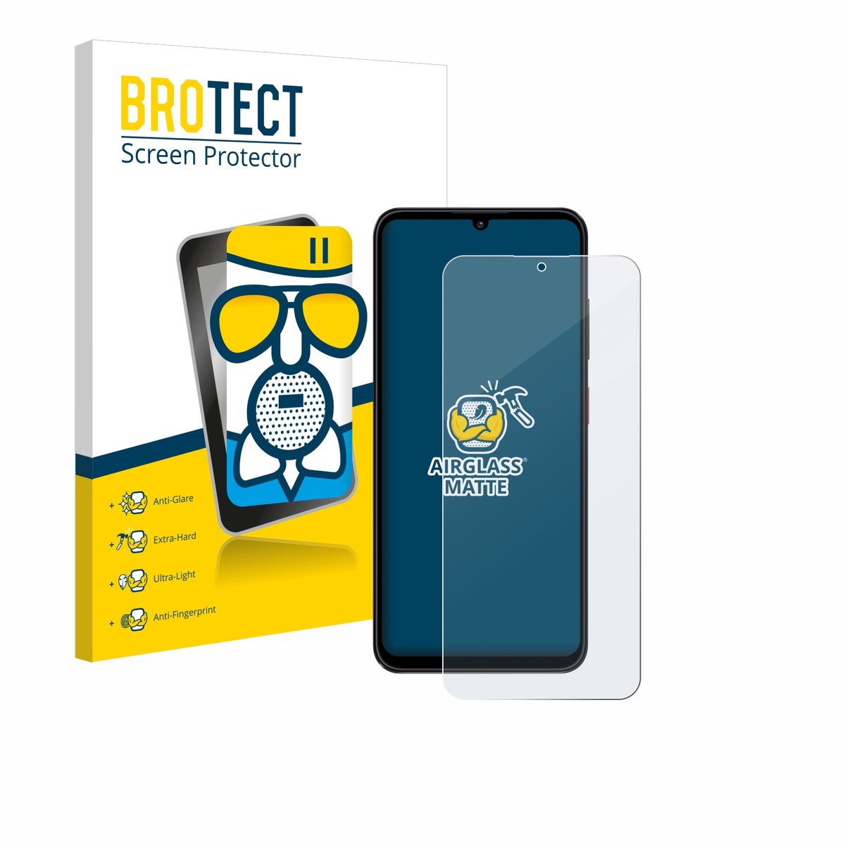 BROTECT - Screenprotector voor ZTE Blade A55 - Folie Beschermfolie Beschermglas matte